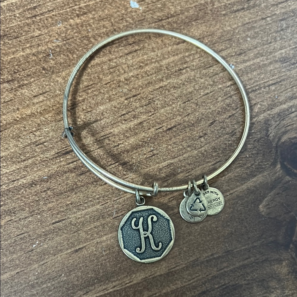 Alex and Ani Monogram Bracelet - K